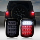 (2pcs/set) Universal Tail Lights 16LEDs for Jeep Wrangler YJ TJ CJ Truck Trailer Boat (Smoked)