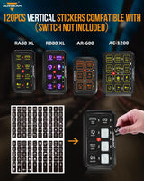 120 Universal Stickers for AC-1200/AR-600/RA80 XL/RB80 XL Switch Panel
