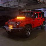 SP-DRL Series 12 Inch 70W 8160LM Dual Row Off Road LED Light Bar With Amber&White DRL