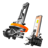 🆕H11+H11 LED Headlight Bulb 90W 22000LM Q26S Series 1:1 Same OEM Size 6500K Cool White | 4 Bulbs