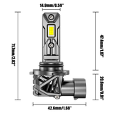 🆕9006/HB4 LED Headlight Bulbs 90W 22000LM Q26S Series 1:1 Same OEM Size 6500K Cool White | 2 Bulbs