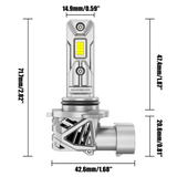 🆕9005+9006 LED Headlight Bulbs 70W 20000LM Q26 Series 1:1 Size Plug-n-Play 6500K Cool White | 4 Bulbs