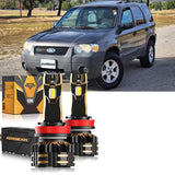 For 2005-2006 Ford Escape H4 LED Headlight Bulbs Bundle