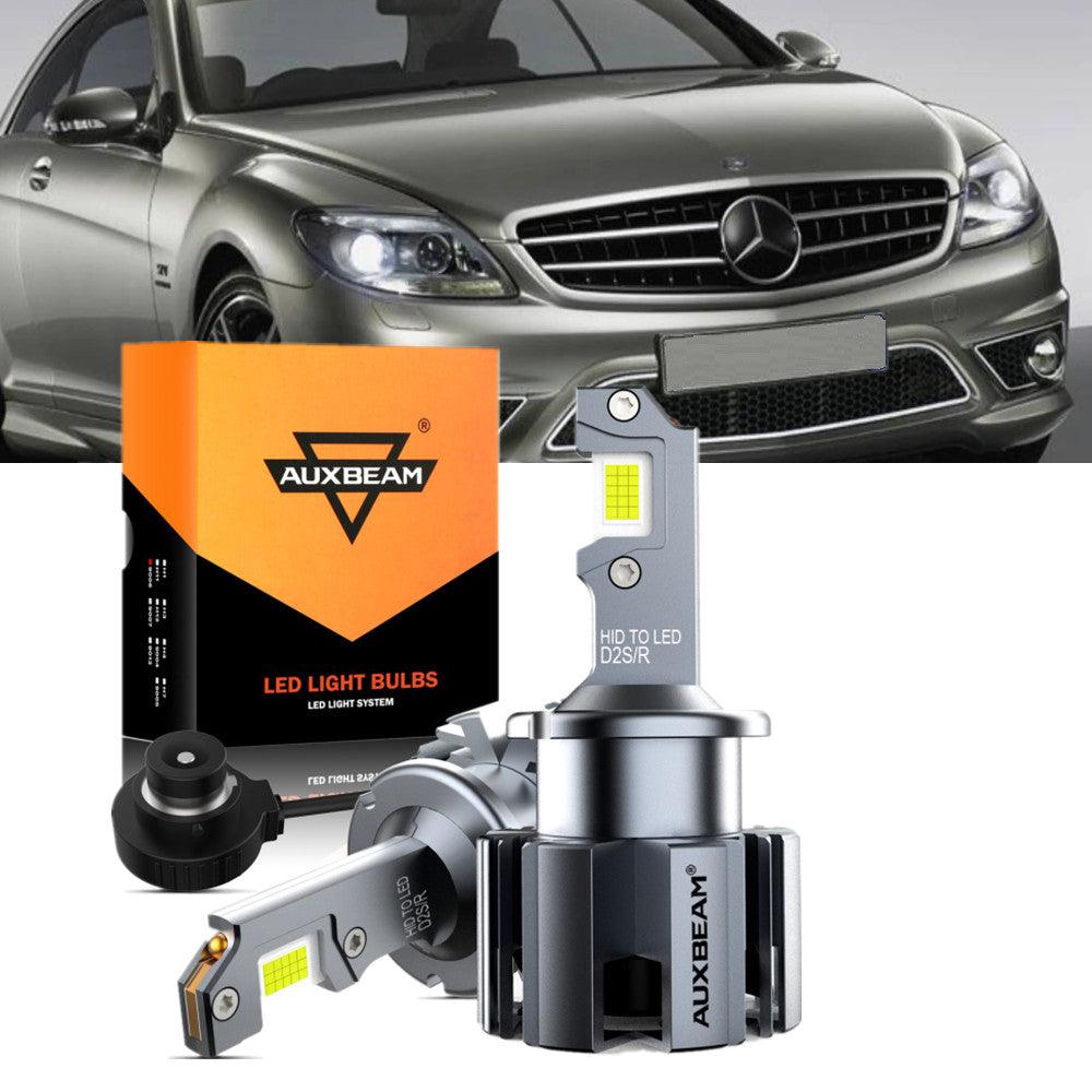 For 2005-2009 Mercedes-Benz CL65 AMG with HID headlamps LED Light Bulbs High Low Beam Bundle