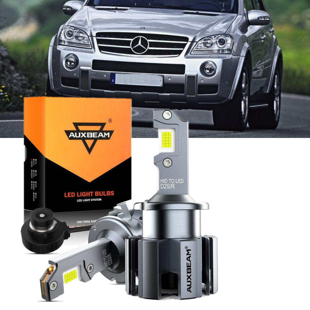 For 2007 Mercedes-Benz ML63 AMG with HID headlamps LED Light Bulbs High Low Beam Bundle