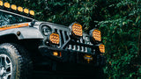 Auxbeam MASTER-T Series 3-Inch Spot Beam Off-Road Lights Amber Backlight