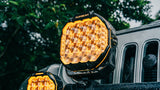 Auxbeam MASTER-T Series 9" Combo Beam Off-Road Lights Amber Backlight