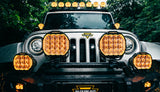 Auxbeam MASTER-T Series 9" Combo Beam Off-Road Lights Amber Backlight