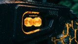 Auxbeam MASTER-T Series 3-Inch Spot Beam Off-Road Lights Amber Backlight