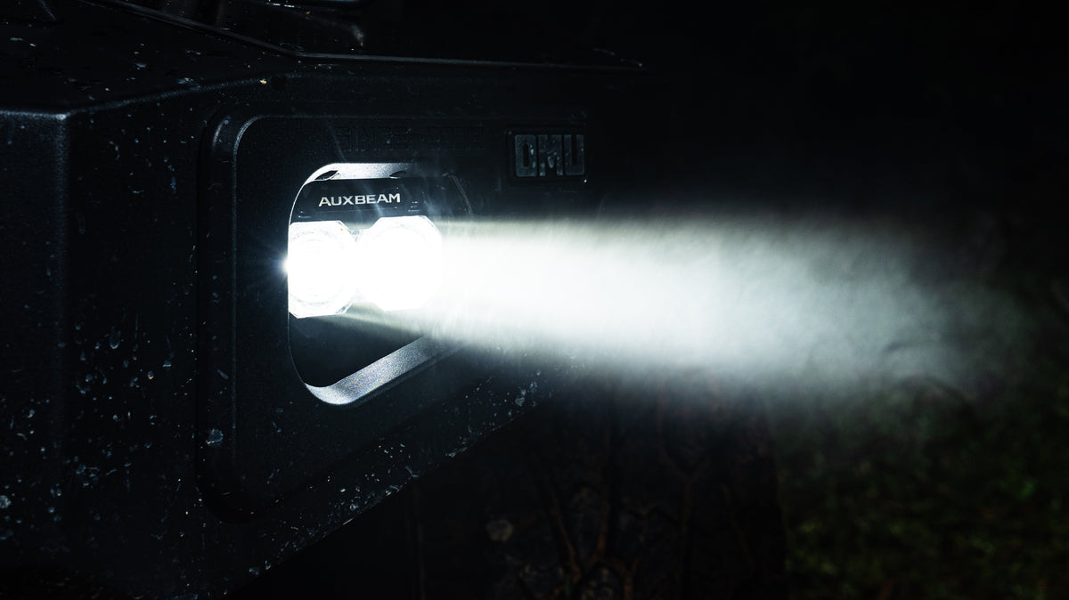 Auxbeam MASTER-T Series 3-Inch Spot Beam Off-Road Lights Amber Backlight