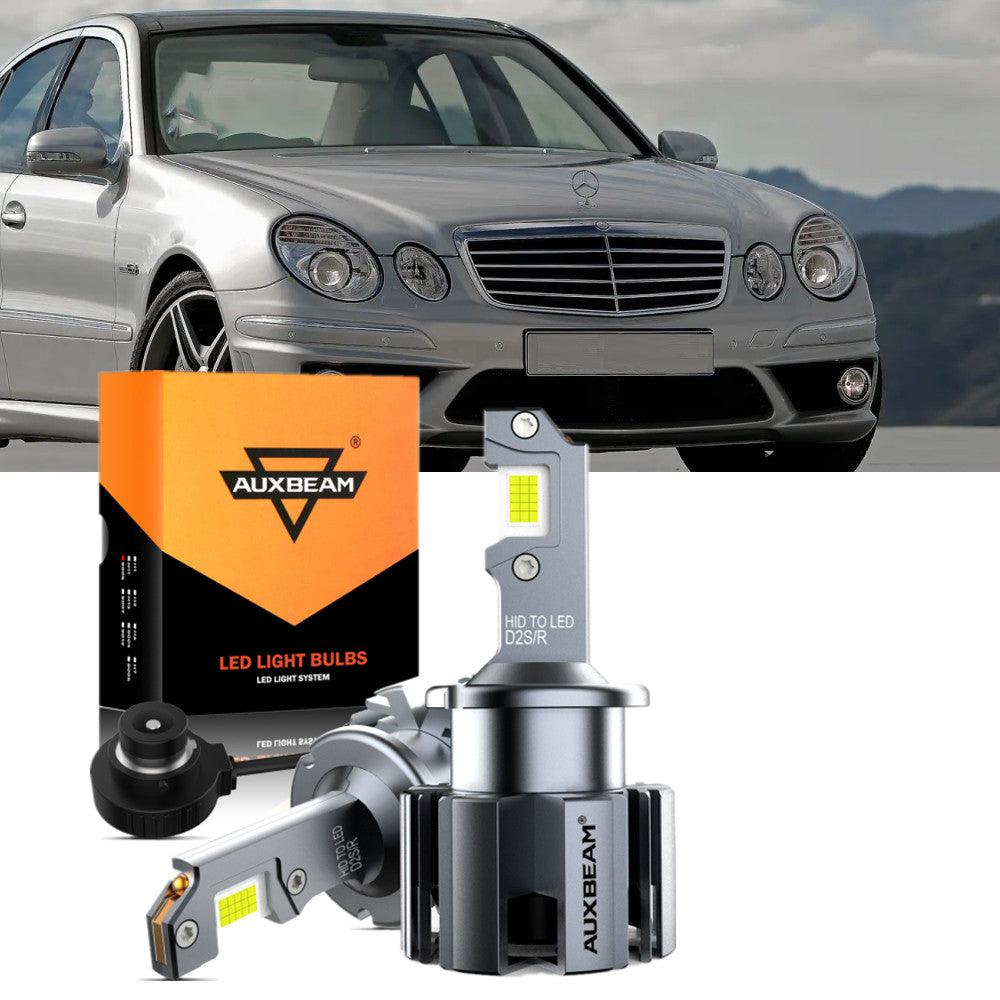 For 2007 Mercedes-Benz E63 AMG with HID headlamps LED Light Bulbs High Low Beam Bundle