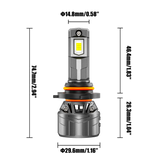 🆕9005/HB3 LED Headlight Bulbs 100W 22000LM F18 Series 1:1 Mini Size 6500K Cool White | 2 Bulbs
