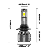 🆕9006/HB4 LED Headlight Bulbs100W 22000LM F18 Series 1:1 Mini Size 6500K Cool White | 2 Bulbs