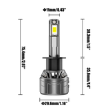 🆕H1 LED Headlight Bulbs 100W 22000LM F18 Series 1:1 Mini Size 6500K Cool White | 2 Bulbs