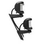 4pcs 4" LED PODS Combo Beam & Dual A-Pillar Light Lower Windshield Hinge Mounting Brackets For Jeep Wrangler JK 2DR/4DR 2007~2017