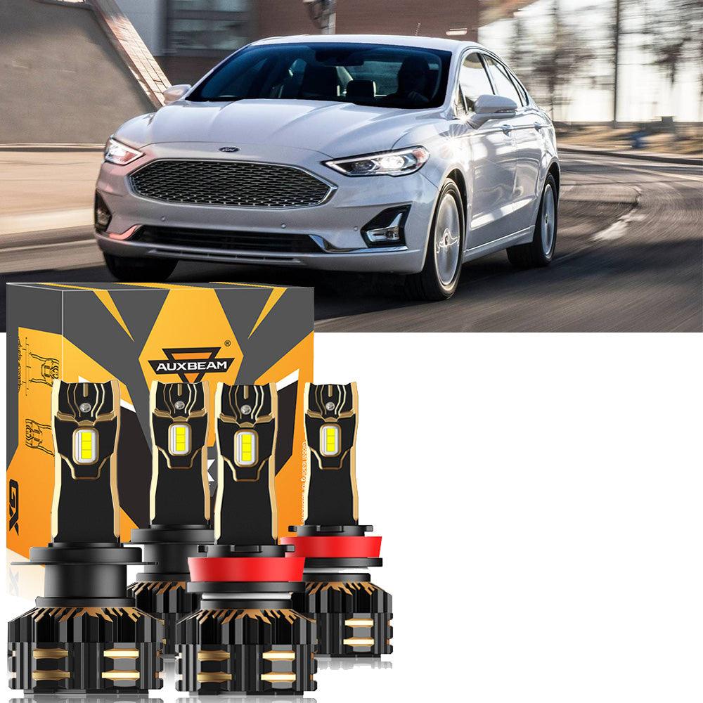 For 2006-2017 Ford Fusion H7 H11 LED Headlight Bulbs Bundle