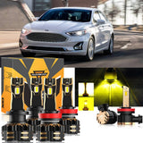 For 2006-2017 Ford Fusion H7 H11 LED Headlight Bulbs Bundle