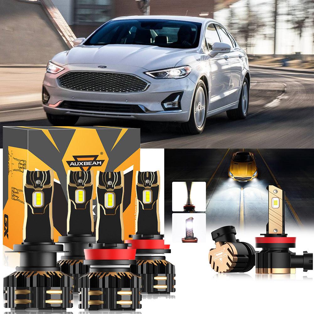 For 2006-2017 Ford Fusion H7 H11 LED Headlight Bulbs Bundle
