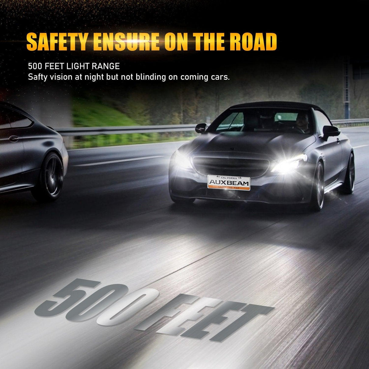 H11+H11 LED Headlight Bulbs 70W 18000LM F-16 Plus Series Brightest 6000K Cool White | 4 Bulbs
