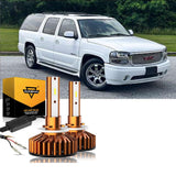 For 2002-2006 GMC Yukon XL 1500 9005 9006 LED Headlight Bulbs Bundle
