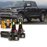 For 2016-2017 Ram 2500 (with projector-type headlights) 9005 9005 LED Headlights Bulbs Bundle