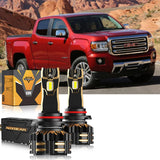 For 2015-2019 GMC Canyon 9005 H11 LED Headlight Bulbs Bundle