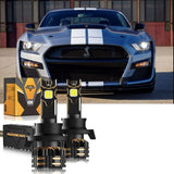 For 2007-2012 Ford Mustang Base, Bulb H13 LED Headlight Bulbs