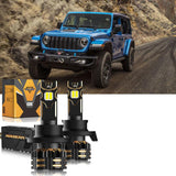 For 2010-2020 Jeep Wrangler H13 LED Headlight Bulbs