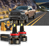 For 2020 Ram 2500 9005 H11 LED Headlights Bulbs Bundle