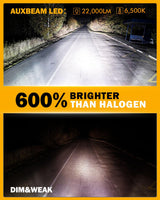 9012/HIR2 LED Headlight Bulbs 90W 22000LM Q20 Series 1:1 Halogen Size 6500K Cool White | 2 Bulbs