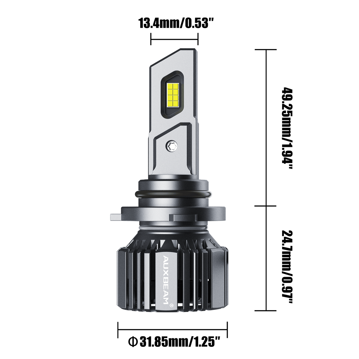 9006/HB4 LED Headlight Bulbs 90W 20000LM F15 Series 20% Smaller Size 6500K Cool White | 2 Bulbs