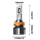 H11/H9/H8 LED Headlight Bulbs 90W 20000LM F15 Series 20% Smaller Size 6500K Cool White | 2 Bulbs