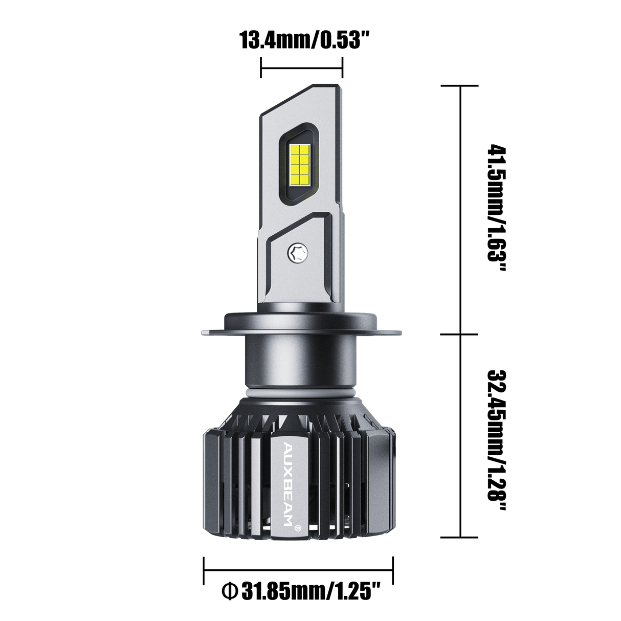 H7 LED Headlight Bulbs 90W 20000LM F15 Series 20% Smaller Size 6500K Cool White | 2 Bulbs
