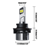 H13/9008 LED Headlight Bulbs 90W 20000LM F15 Series 20% Smaller Size 6500K Cool White | 2 Bulbs