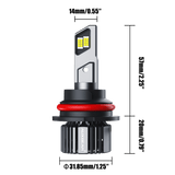 9007/HB5 LED Headlight Bulbs 90W 20000LM F15 Series 20% Smaller Size 6500K Cool White | 2 Bulbs