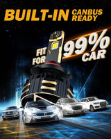 🆕9005+H11 LED Headlight Bulbs 190W 35000LM GX-PRO Series 6500K Cool White | 4 Bulbs