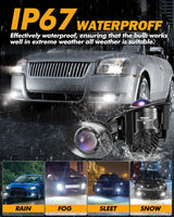 2 Inch 70W Bi-LED Projector Lens Fog Light 6000K Blue Film Lens For Toyota/Honda | 2 PCS/Set