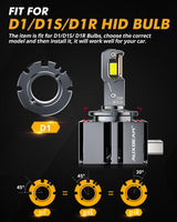 🆕D1 D1S D1R LED Headlight Bulbs 70W 22000LM D-PRO Series HID Replacement 6500K Cool White | 2 Bulbs