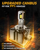 🆕D1 D1S D1R LED Headlight Bulbs 70W 22000LM D-PRO Series HID Replacement 6500K Cool White | 2 Bulbs