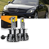 For 2008-2009 Mercedes-Benz CL63 AMG with HID headlamps LED Light Bulbs High Low Beam Bundle