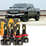 For 2007-2014 GMC Sierra 2500 HD 9005 H11 LED Headlight Bulbs Bundle