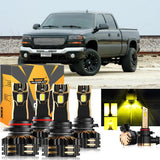 For 2003-2006 GMC Sierra 2500 HD 9005 9006 LED Headlight Bulbs Bundle