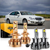 For 2000-2007 Mercedes-Benz E320 with HID headlamps LED Light Bulbs High Low Beam Bundle