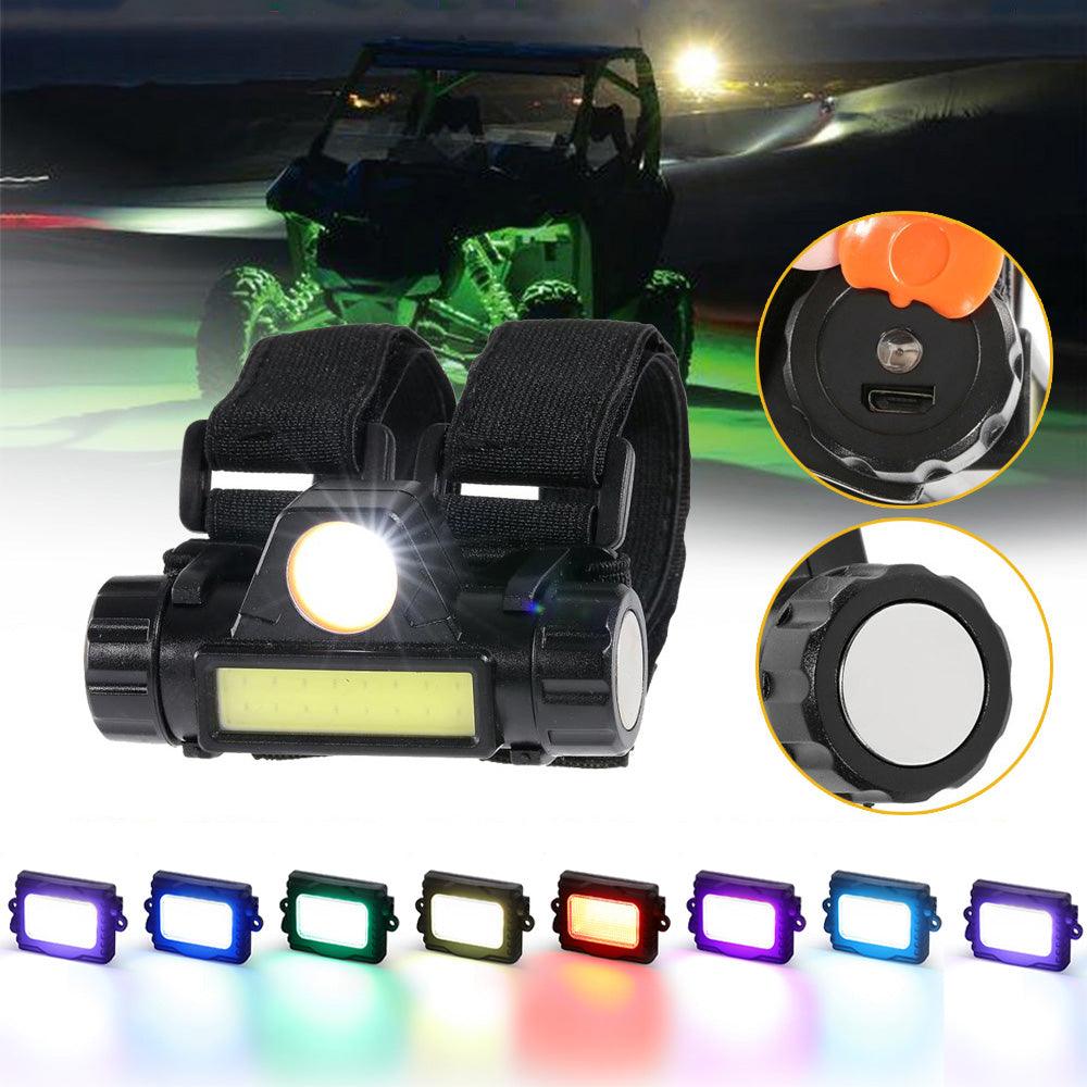 Dome Light UTV Interior Light Universal Roll Bar Cage Mount + RGBW LED ...
