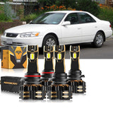 For 2000-2001 Toyota Camry 9005 9006 LED Headlight Bulbs Bundle