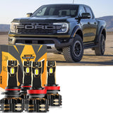 For 2019 Ford Ranger 9005 H11 LED Headlight Bulbs Bundle