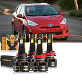 For 2012-2014 Toyota Prius C 9005 H11 LED Headlight Bulbs Bundle