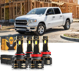 For 2020 Ram 1500 9005 H11 LED Headlights Bulbs Bundle