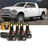 For 2018-2019 Ram 2500 (with projector-type headlights) 9005 9005 LED Headlights Bulbs Bundle
