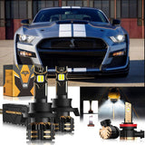 For 2007-2012 Ford Mustang Base, Bulb H13 LED Headlight Bulbs